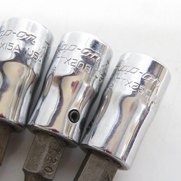 実際に弊社で買取させて頂いたSnap-on/スナップオン トルクスソケット TTX8/10/15A/20B/25C/FTX27A/30A/40A/45A/50C/500/55 12点セットの画像 2枚目