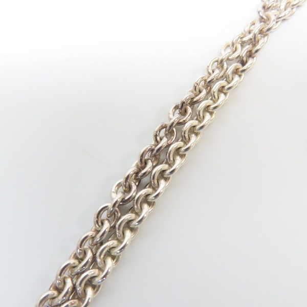 実際に弊社で買取させて頂いたGARNI/ガルニ ロゴ 925 Sterling silver/スターリング オニキス ペンダント/ネックレスチェーンの画像 4枚目