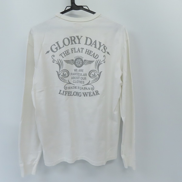 実際に弊社で買取させて頂いたFLAT HEAD/フラットヘッド GLORY DAYS プリント ロンT/カットソー /42の画像 1枚目
