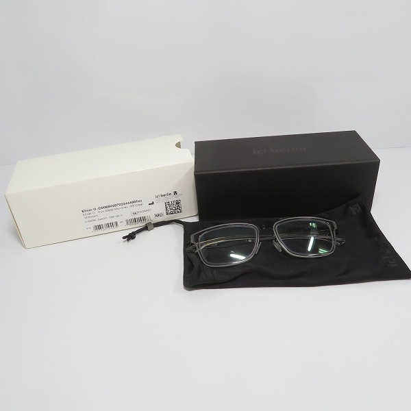 実際に弊社で買取させて頂いたic! berlin/アイシーベルリン Ellner O メガネフレーム/アイウェアの画像 8枚目
