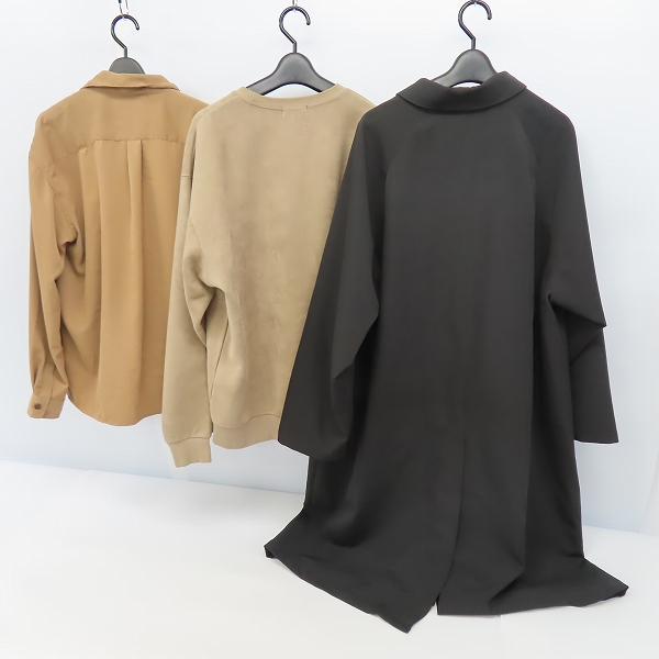 実際に弊社で買取させて頂いたHARE/ハレ オープンカラーシャツ/スウェット/ロングコート/M/3点セットの画像 1枚目