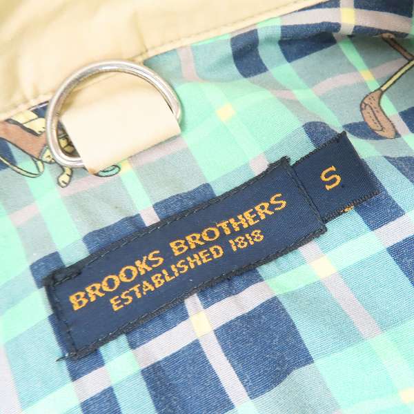実際に弊社で買取させて頂いたBROOKS BROTHERS/ブルックスブラザーズ ジップアップジャケット ベージュ Sの画像 2枚目