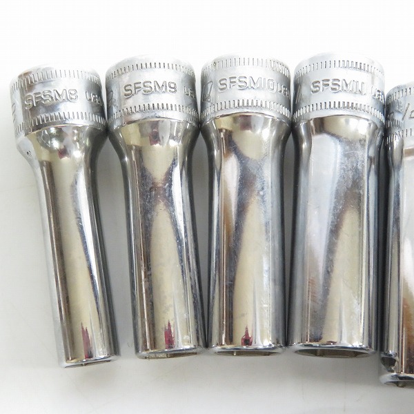 実際に弊社で買取させて頂いたSnap-on/スナップオン 3/8SQ ディープソケット SFSM8/9/10/11/12/13/14/15/16/17/18/19/21/22 14点セットの画像 2枚目