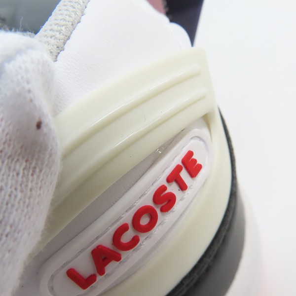 実際に弊社で買取させて頂いた【未使用】LACOSTE/ラコステ STORM 96 LO 0721 1 スニーカー SM00851/UK9.5の画像 6枚目