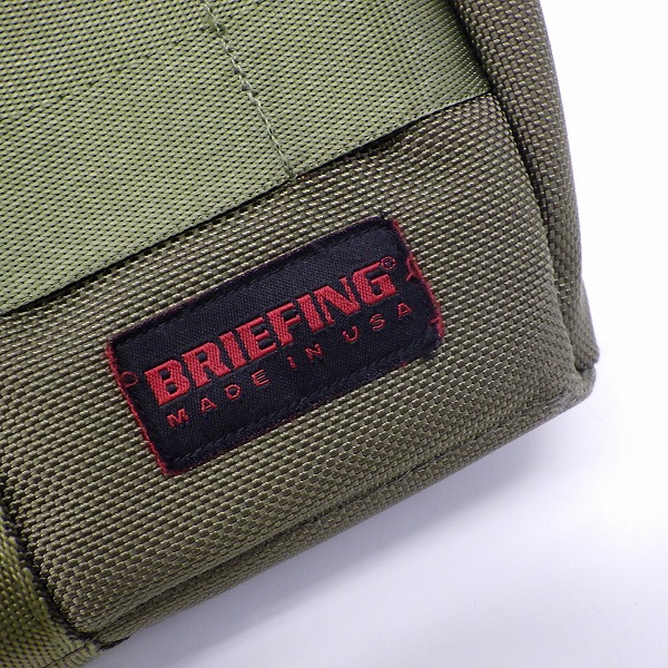 実際に弊社で買取させて頂いたBRIEFING/ブリーフィング PROTECTION/プロテクションブリーフケース トート ショルダー 2way カーキの画像 4枚目