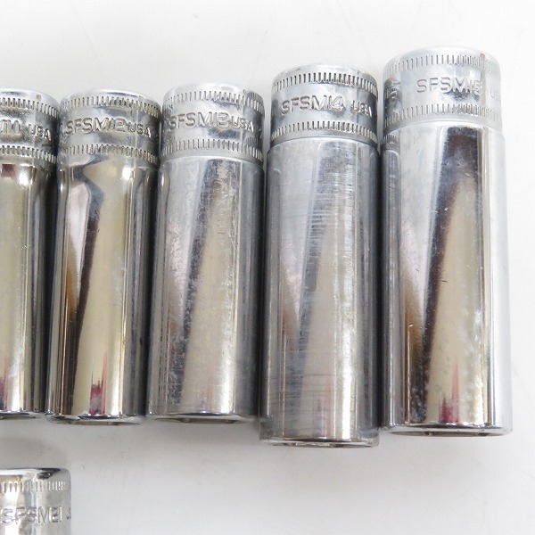 実際に弊社で買取させて頂いたSnap-on/スナップオン 3/8SQ ディープソケット SFSM8/9/10/11/12/13/14/15/16/17/18/19/21/22 14点セットの画像 3枚目