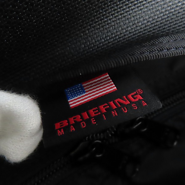 実際に弊社で買取させて頂いたBRIEFING/ブリーフィング ボディバック ブラックの画像 5枚目