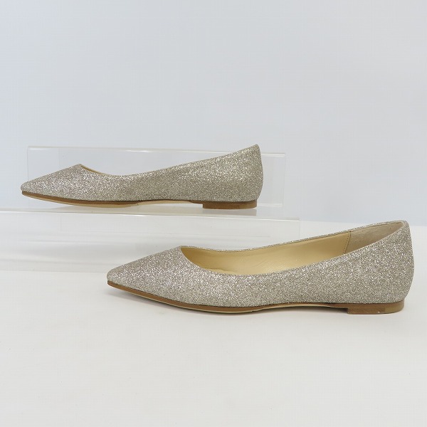 実際に弊社で買取させて頂いたJIMMY CHOO/ジミーチュウ ラメパンプス/34の画像 3枚目