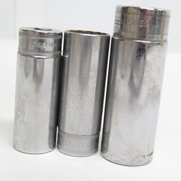 実際に弊社で買取させて頂いたSnap-on/スナップオン ソケット SFM8/9/10/11/12/13/14/15/16/17/18/19/SM22 13点セットの画像 7枚目