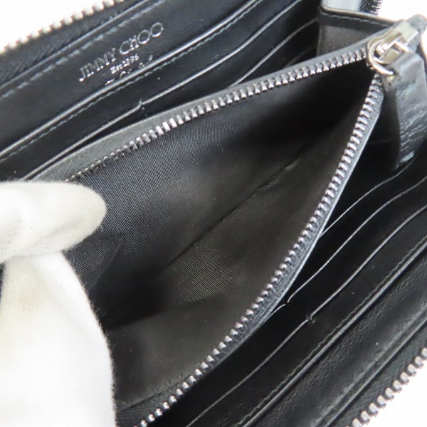 実際に弊社で買取させて頂いたJIMMY CHOO/ジミーチュー レザーウォレット 長財布の画像 4枚目