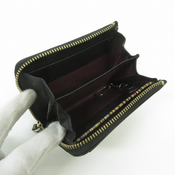 実際に弊社で買取させて頂いたPaul Smith/ポールスミス L字ファスナー レザーコインケースの画像 4枚目