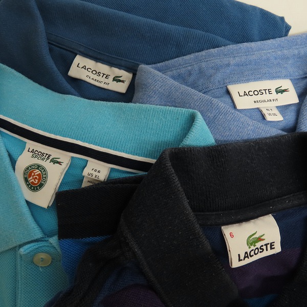 実際に弊社で買取させて頂いた【おまとめ品】LACOSTE/ラコステ 半袖ニット/ポロシャツの画像 1枚目
