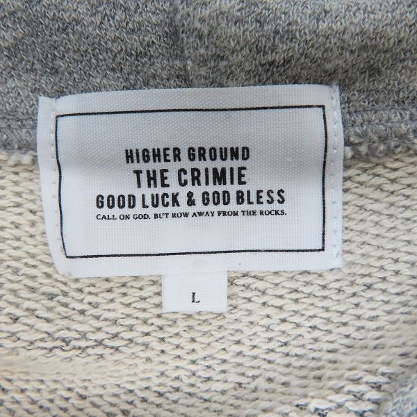 実際に弊社で買取させて頂いたTHE CRIMIE/クライミー マリアプリント ジップアップパーカー グレー/Lの画像 2枚目