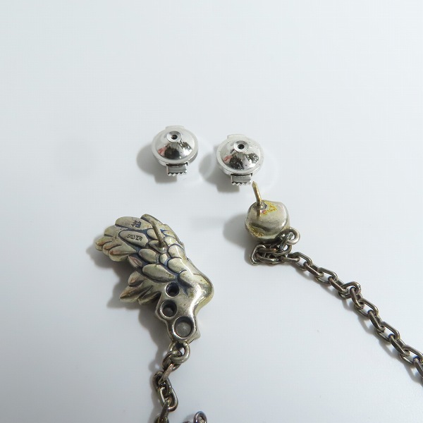 実際に弊社で買取させて頂いたBloody Mary/ブラッディマリー ウイングデザイン チェーンピアスの画像 4枚目