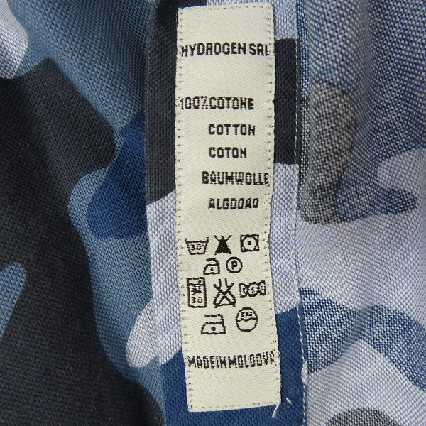 実際に弊社で買取させて頂いたHYDROGEN/ハイドロゲン カモフラ柄 長袖シャツ XXLの画像 3枚目