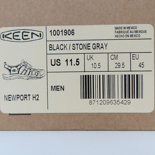 実際に弊社で買取させて頂いたKEEN/キーン NEW PORT H2/ニューポートエイチツー アウトドア キャンプ サンダル/1001906/29.5の画像 8枚目