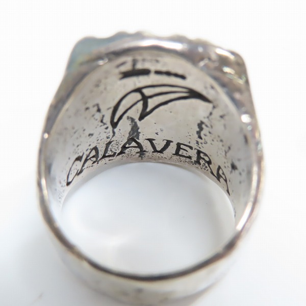 実際に弊社で買取させて頂いたCRAZY PIG/クレイジーピッグ CALAVERA MEXICAN SKULL/カラベラメキシカンスカル リング/23号の画像 6枚目