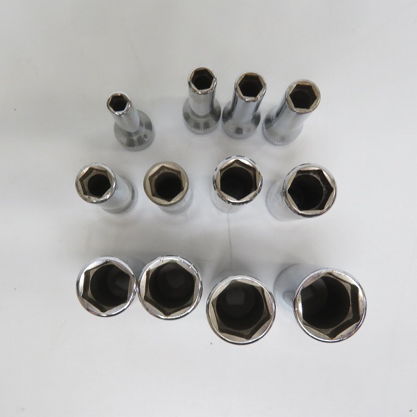 実際に弊社で買取させて頂いたSnap-on/スナップオン フランクドライブ 1/4インチ ディープ ソケット STMM4/5/5.5/6/7/8/9/10/11/12/13/14/ 12点セットの画像 6枚目