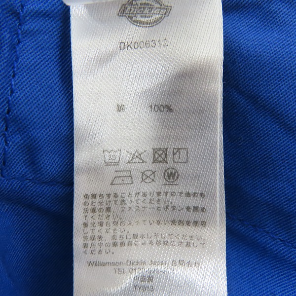 実際に弊社で買取させて頂いたDickies/ディッキーズ ショートパンツ ブルー DK006312CC3 /27の画像 5枚目