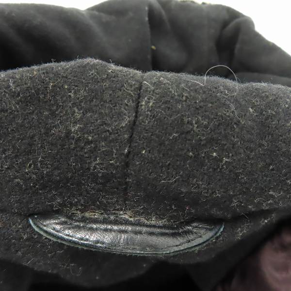 実際に弊社で買取させて頂いたGIORGIO ARMANI/ジョルジオアルマーニ  Pelle nabuk レザーフード付き/コート/52の画像 8枚目