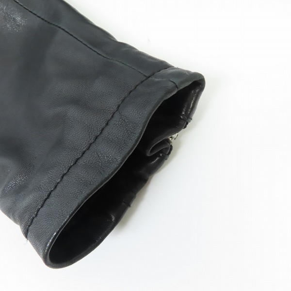 実際に弊社で買取させて頂いたBEAUTY&YOUTH UNITED ARROWS/ビューティ&ユース 羊革 ダブルライダースジャケット 1625-699-0553/Sの画像 7枚目