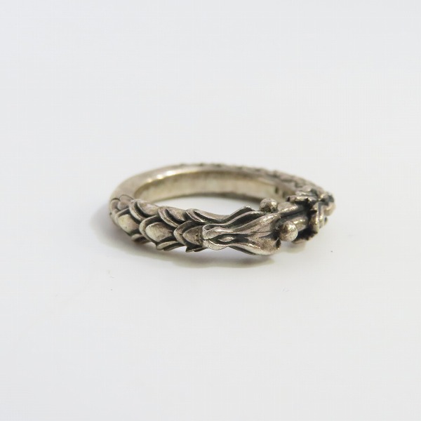 実際に弊社で買取させて頂いたBloody Mary/ブラッディマリー 四神 青龍 シルバーリング w/ブルーダイヤモンド 11号の画像 1枚目