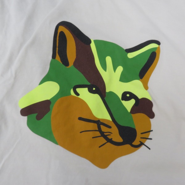 実際に弊社で買取させて頂いたMAISON KITSUNE/メゾンキツネ OVERIZED NEON FOX PRINT ネオンフォックス プリントTシャツ /Mの画像 5枚目