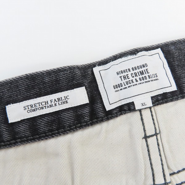 実際に弊社で買取させて頂いたTHE CRIMIE/クライミー STRETCH FABLIC ダメージペイント加工デニムパンツ/XLの画像 2枚目