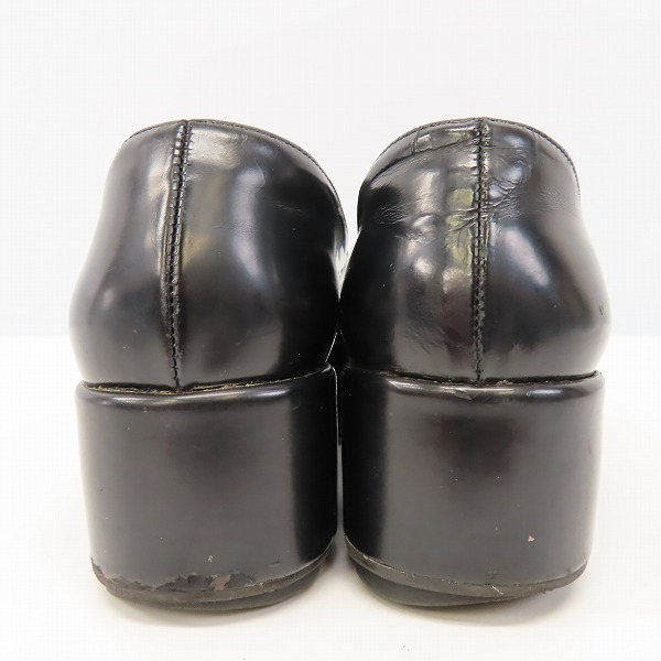 実際に弊社で買取させて頂いた【難有り】PRADA/プラダ レザー 厚底シューズ  の画像 1枚目