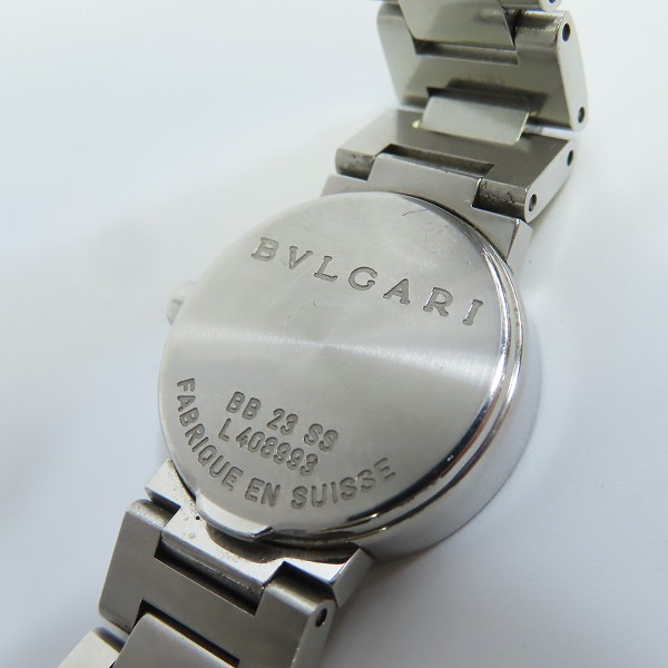 実際に弊社で買取させて頂いたBVLGARI/ブルガリ ブルガリブルガリ レディース クォーツ腕時計 BB23SS【動作未確認】の画像 4枚目