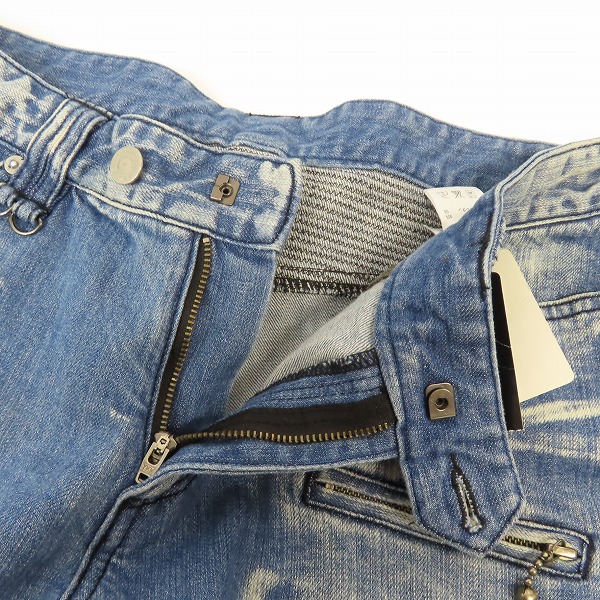 実際に弊社で買取させて頂いた【未使用】BUFFALO BOBS/バッファローボブズ MOTOボトム デニムパンツ MSB4103/2の画像 3枚目