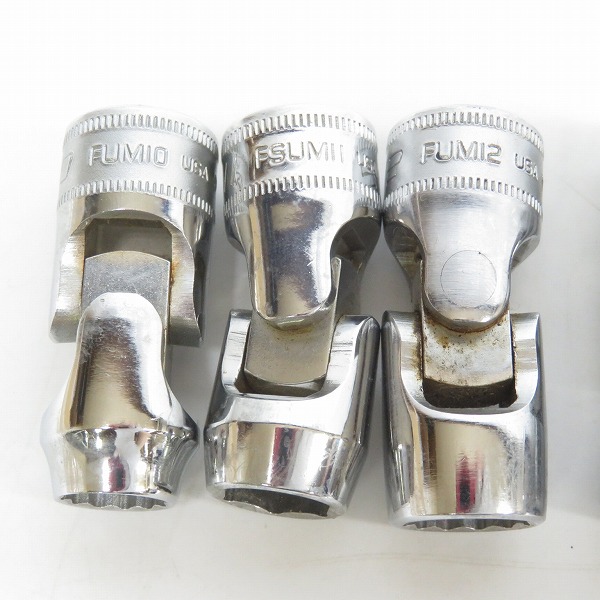 実際に弊社で買取させて頂いたSnap-on/スナップオン ユニバーサルソケット 3/8 FUM10/12/13/14/FSU11 5点セットの画像 1枚目