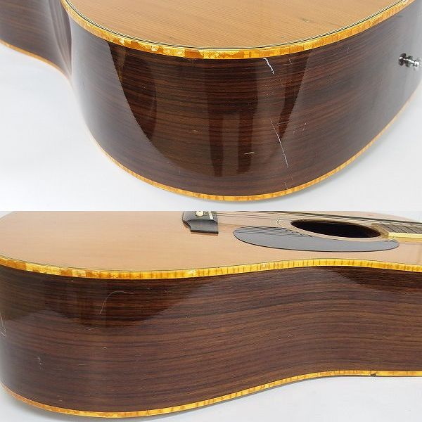 実際に弊社で買取させて頂いた★【難有り】Greco/グレコ W-200 アコースティックギター/アコギ 1970年代 グネコロゴの画像 7枚目