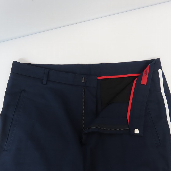 実際に弊社で買取させて頂いたHUGO BOSS/ヒューゴボス エクストラ スリム フィット コットン ブレンド パンツ ウィズ ジッパー レッグ 50387567/34Rの画像 6枚目