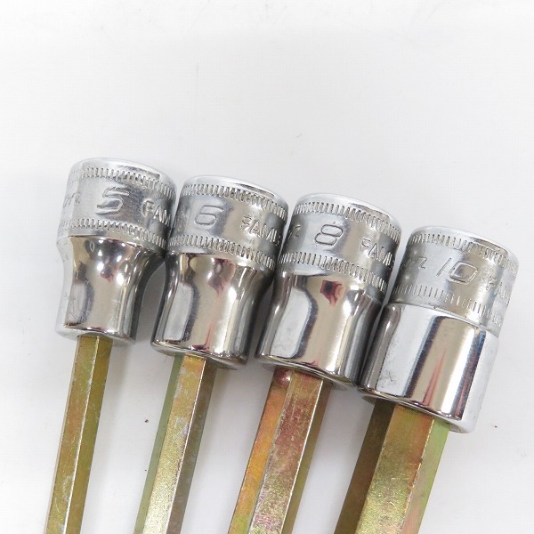 実際に弊社で買取させて頂いたSnap-on/スナップオン 3/8dr ロングヘックスソケット FAML5E/6E/8E/10E 4点セットの画像 2枚目