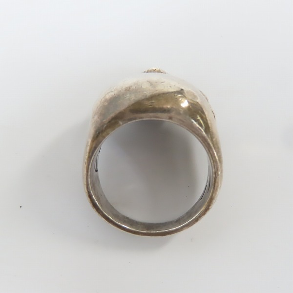 実際に弊社で買取させて頂いたCRAZY PIG/クレイジーピッグ ラージエビルスカルリング/23.5号の画像 5枚目