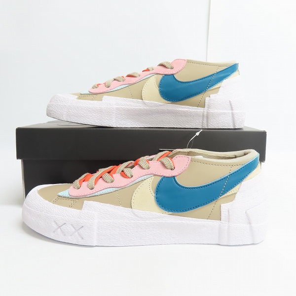 実際に弊社で買取させて頂いた【未使用】NIKE×SACAI×KAWS/ナイキ×サカイ×カウズ BLAZER LOW REED/ブレーザーロー リード DM7901-200/26.5の画像 3枚目