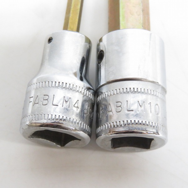 実際に弊社で買取させて頂いたSnap-on/スナップオン 3/8インチ ソケット ヘキサ ボール ロング FABLM4/5/6/8/10 5点セットの画像 2枚目