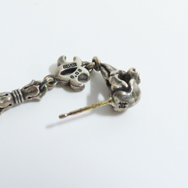 実際に弊社で買取させて頂いたBloody Mary/ブラッディマリー スカルモチーフ ピアス 2点セットの画像 5枚目