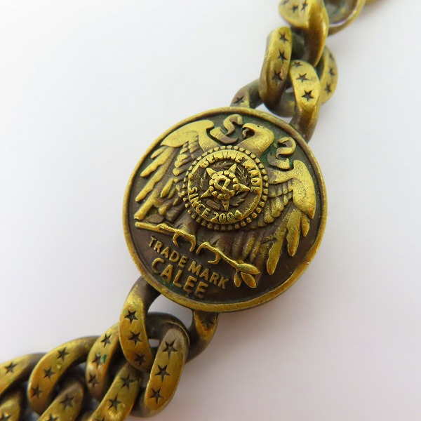 実際に弊社で買取させて頂いたCALEE/キャリー Concho Wallet Chain/コンチョ ウォレットチェーン ブラスの画像 1枚目