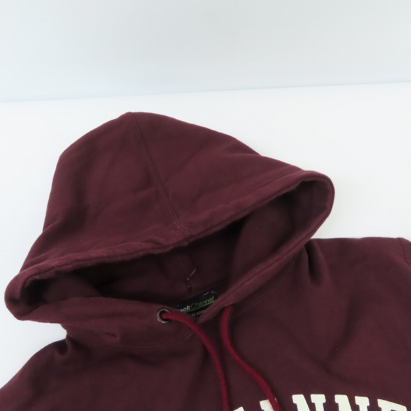 実際に弊社で買取させて頂いたBack Channel/バックチャンネル 99 カレッジロゴ プルオーバーパーカー/Mの画像 4枚目