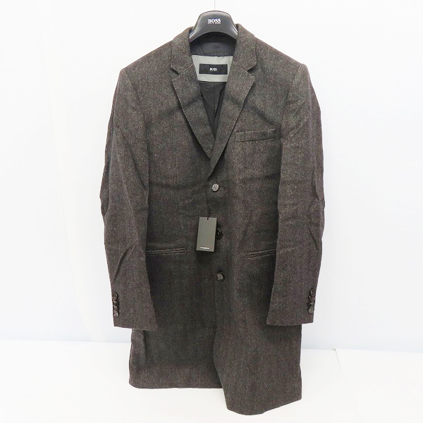 実際に弊社で買取させて頂いたHUGO BOSS/ヒューゴボス ウール チェスターコート/50