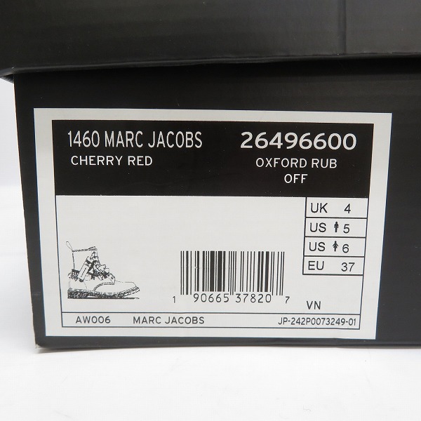 実際に弊社で買取させて頂いたDr.Martens/ドクターマーチン×MARC JACOBS/マークジェイコブス 8ホールブーツ 26496600/UK4の画像 9枚目