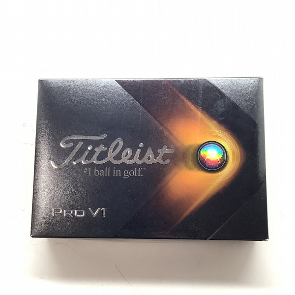 実際に弊社で買取させて頂いた【未使用/オウンネーム】Titleist/タイトリスト PRO V1 ゴルフボール 1ダースの画像 3枚目