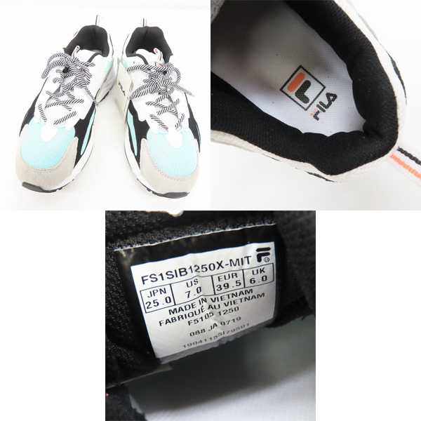 実際に弊社で買取させて頂いたFILA/フィラ スニーカー FILAVIA/RAY TRACER FTR128/F5105/25.0/2点セットの画像 2枚目