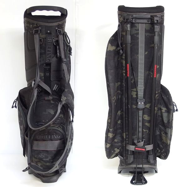 実際に弊社で買取させて頂いたBRIEFING/ブリーフィング スタンド式 5分割キャディバッグ/ゴルフバッグ 迷彩柄の画像 2枚目