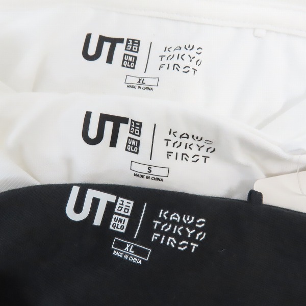 実際に弊社で買取させて頂いた【未使用含む】UNIQLO×KAWS/ユニクロ×カウズ キャラデザインTシャツ 3点セットの画像 2枚目