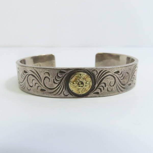 実際に弊社で買取させて頂いた【ギャラ付き】FIRST ARROWS/ファーストアローズ K18メタル 唐草バングルの画像 1枚目