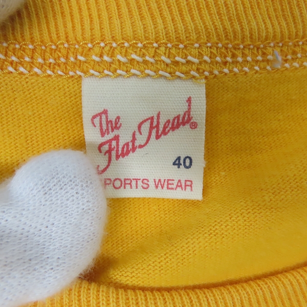 実際に弊社で買取させて頂いたTHE FLAT HEAD/フラットヘッド MILWAUKEE プリント S/S 半袖 カットソー/Tシャツ Size：40の画像 2枚目