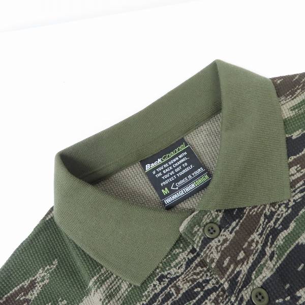 実際に弊社で買取させて頂いたBack Channel/バックチャンネル カモフラ サーマル ポロシャツ/Mの画像 4枚目